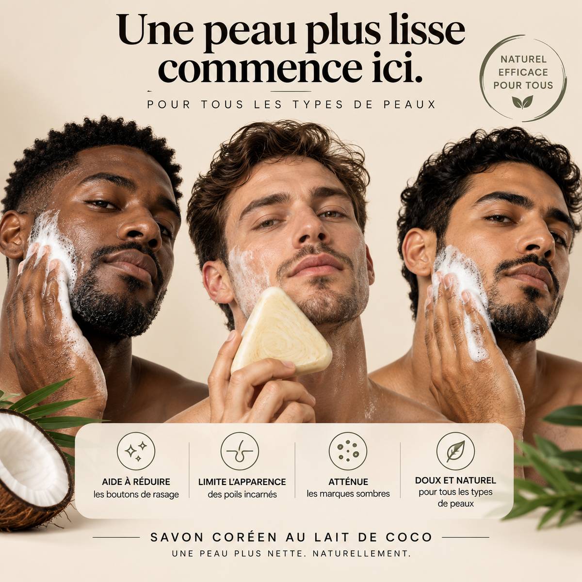 KORVAN™ — Savon coréen au lait de coco